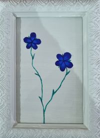 Bloemetje blauw